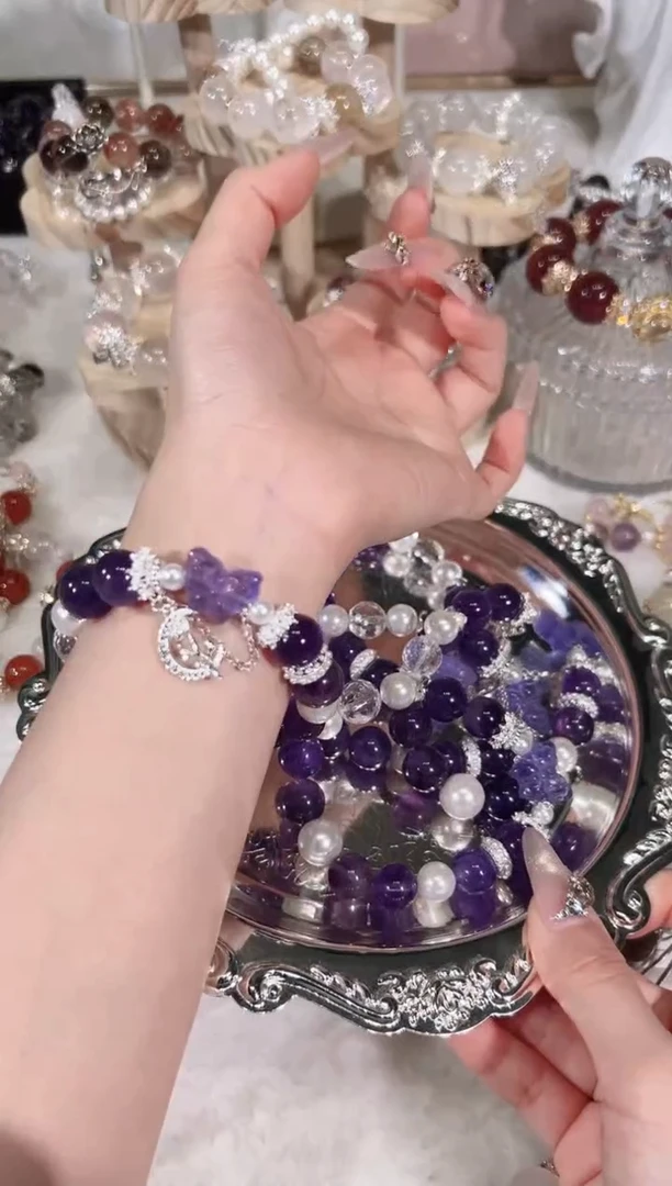 【闪购商品】水晶手链未镶嵌天然水晶默认微瑕 多样性发货发其一