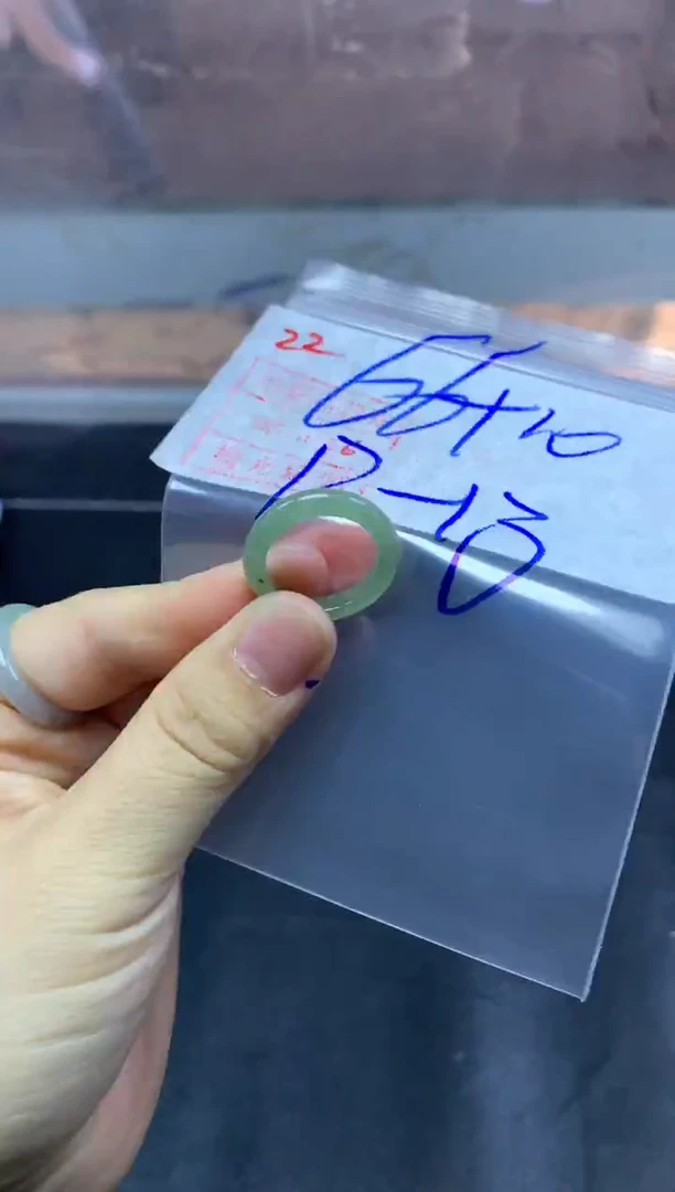 未镶嵌定制翡翠戒圈12-13#76毛货需精细抛光