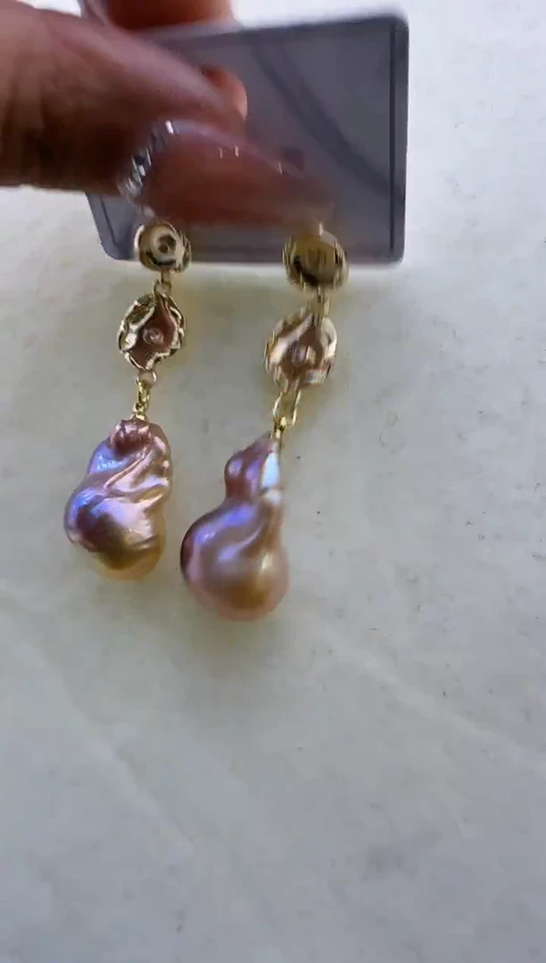 【闪购商品】淡水珍珠耳饰未镶嵌963