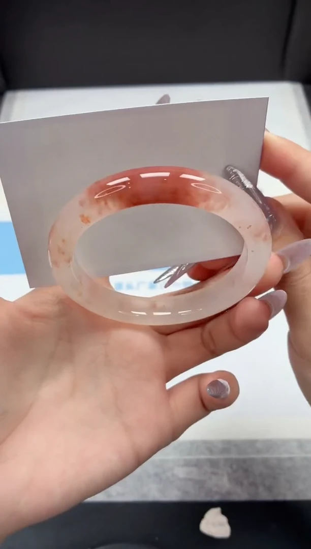 石英质玉手镯未镶嵌310/桃花58.8