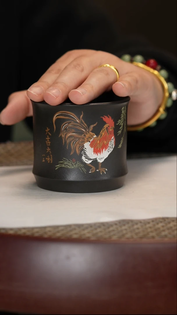 【闪购商品】紫砂茶壶石黄大吉大利杯