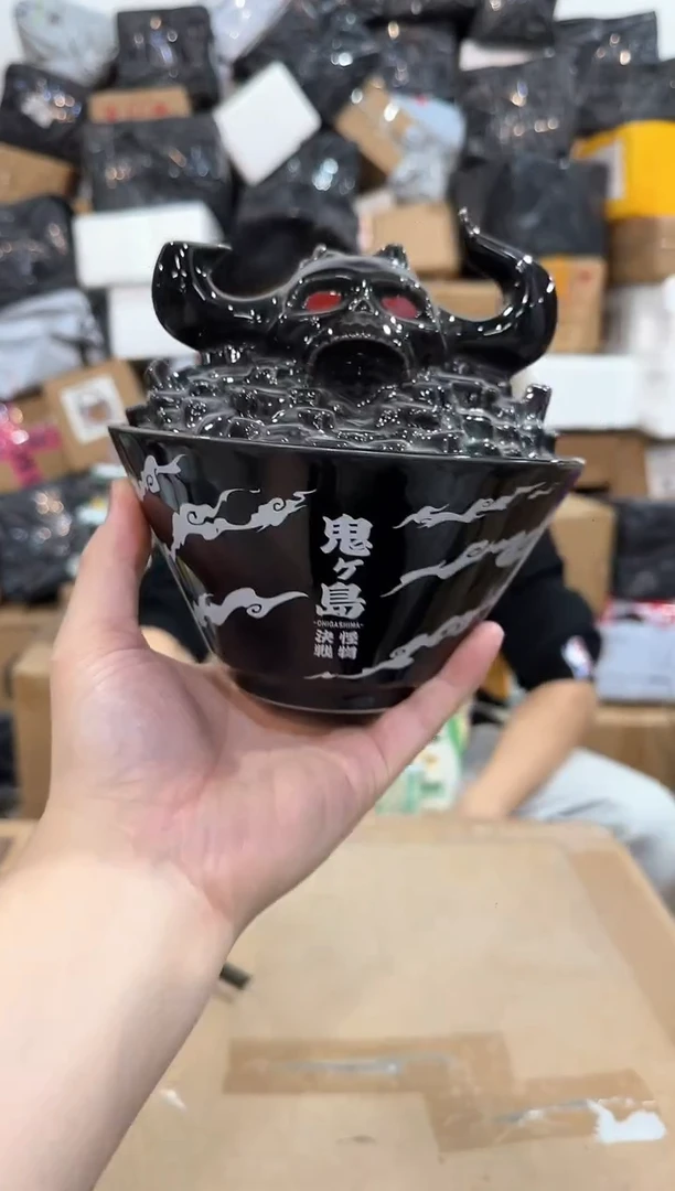 瓷片鬼岛拉面碗