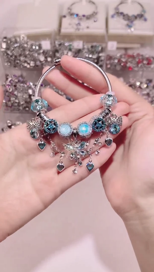 无铜合金蓝色重工设计款成品，库存1~