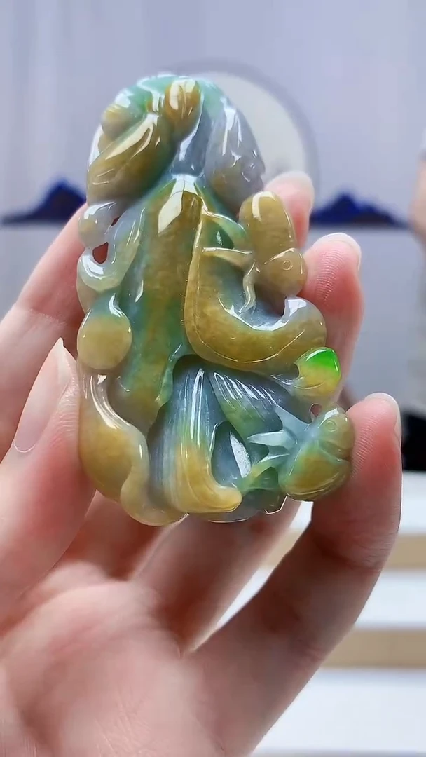 未镶嵌定制翡翠4917zm-毛货挂件127