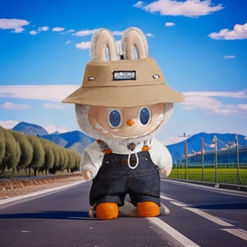 搪胶毛绒公仔玩偶春天野在家毛绒公仔玩偶
