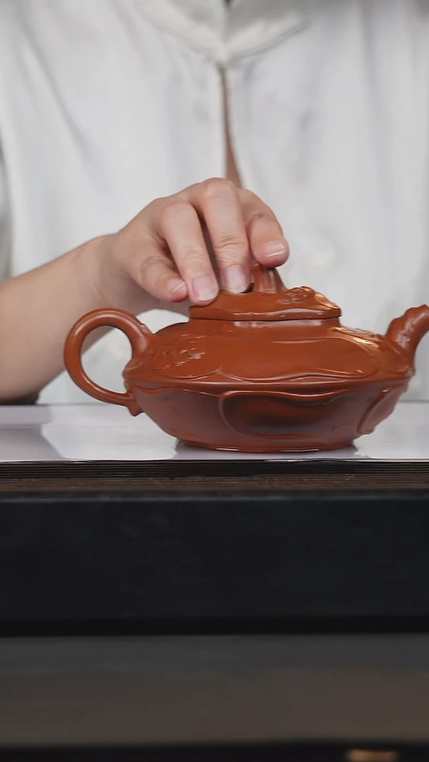 茶壶紫砂王岳龄风卷葵