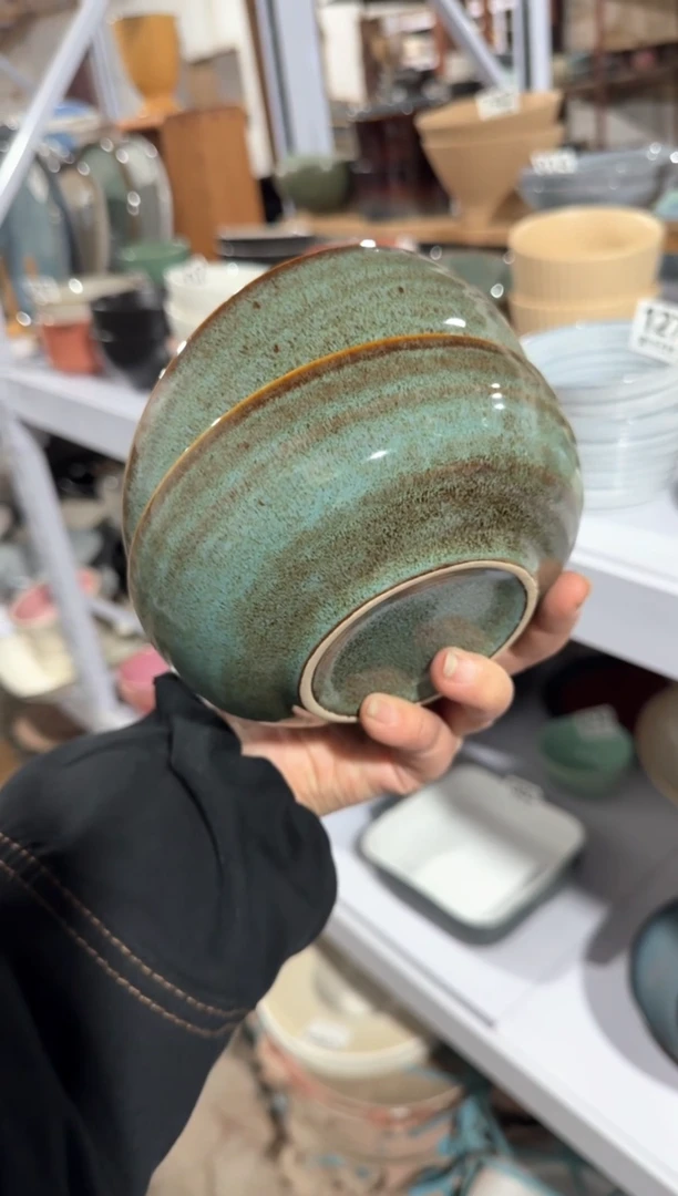 【闪购商品】碗微瑕（2件套）绿色螺纹小碗