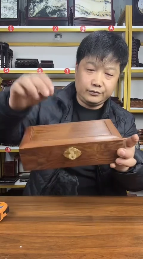 木檀香木长方盒子23*12*6.5CM