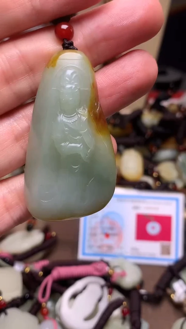 颈饰未镶嵌和田玉新疆料青海料清水和田玉吊坠