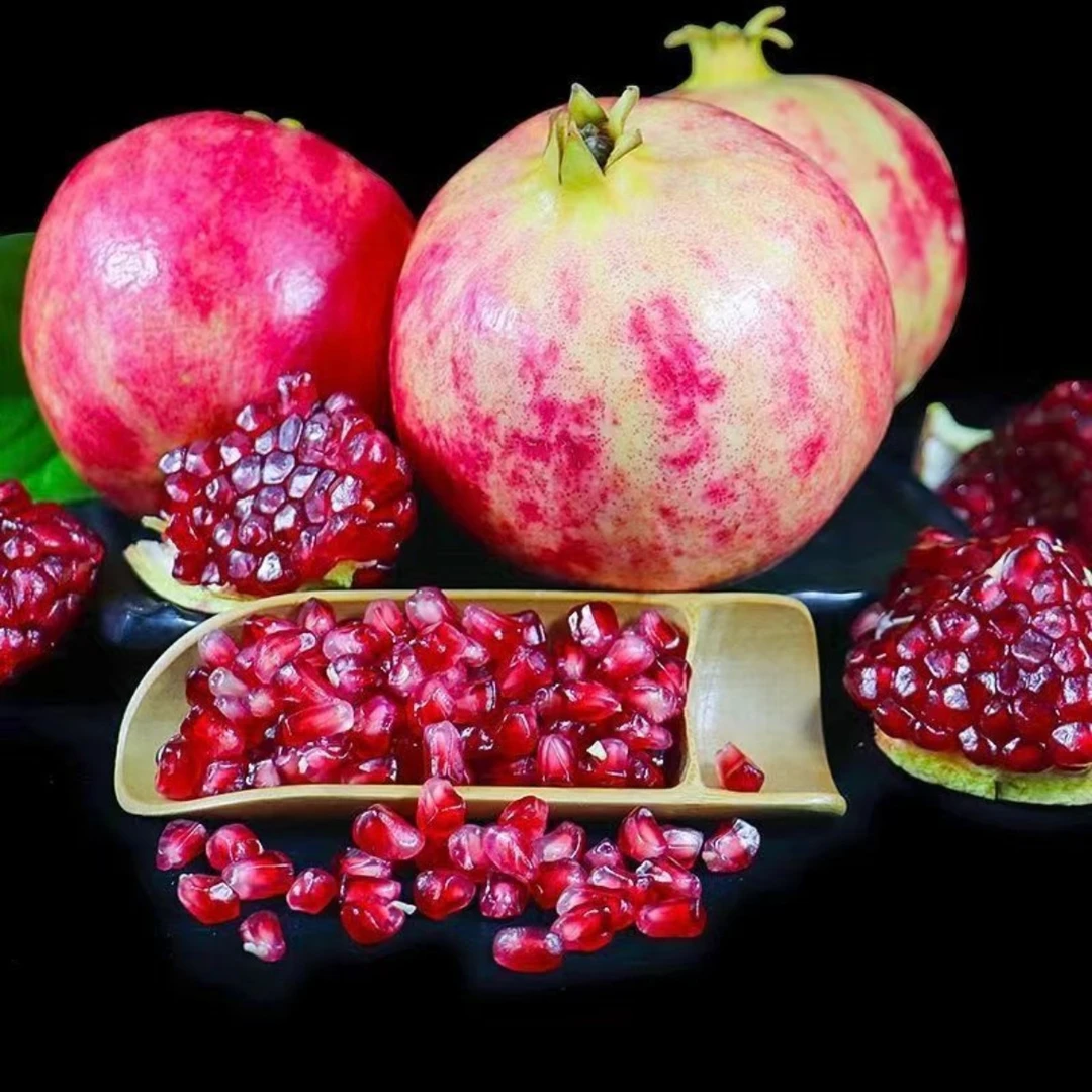 四川会理突尼斯软籽石榴新鲜现摘净重4.5-5斤
