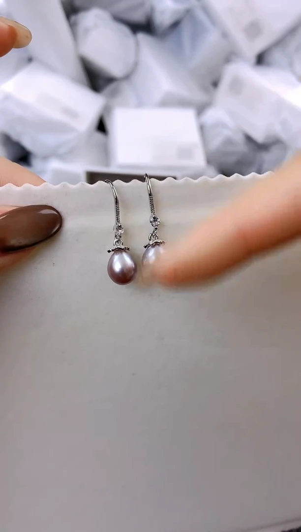 未镶嵌耳饰淡水珍珠ed1069