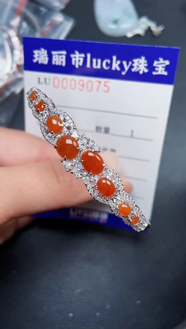 【闪购商品】翡翠颈饰银S925镶嵌9075
