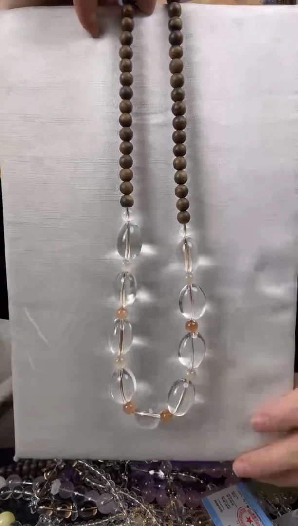 颈饰银S925镶嵌水晶天然