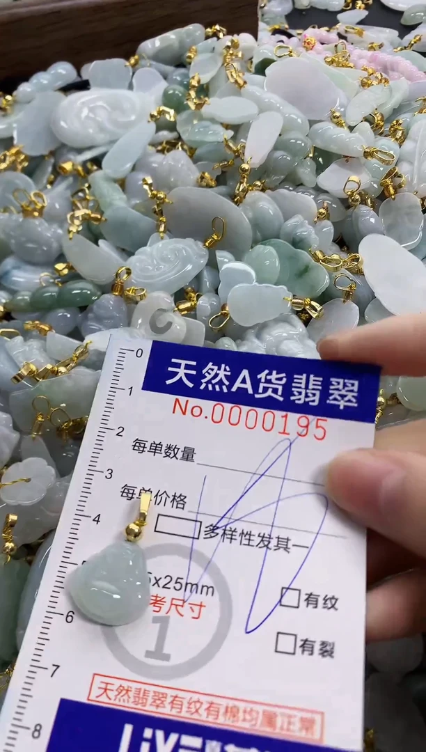 颈饰未镶嵌翡翠天然A货翡翠