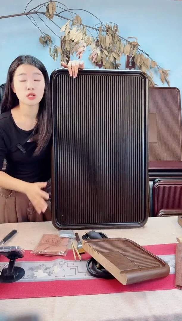 千川青棕色是茶盘80*50*5