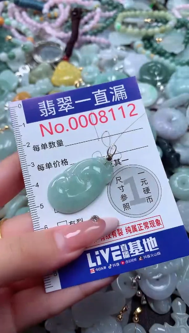 翡翠未镶嵌吊坠(不含链)8112