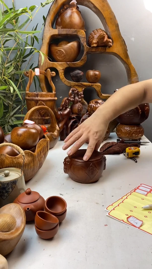 香樟木A45石鼓底座/尺寸