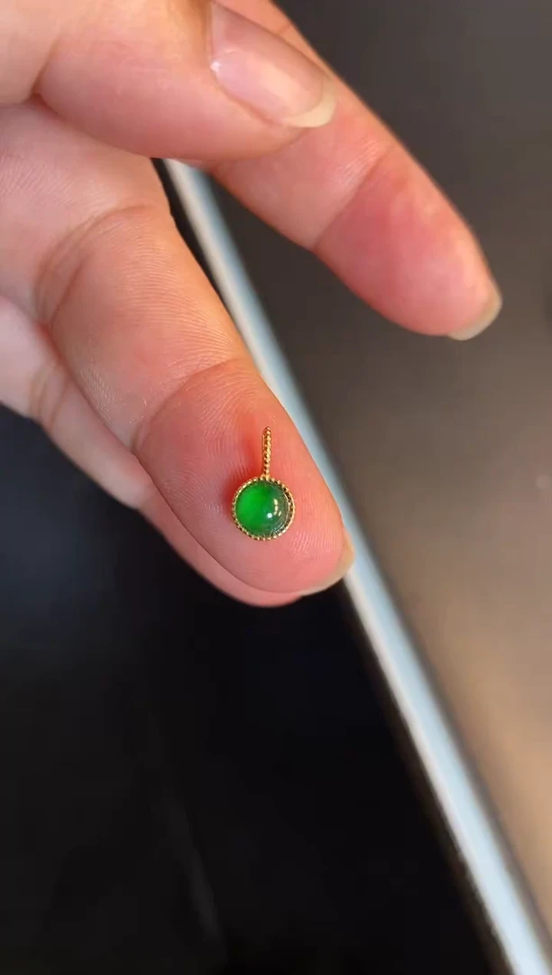 吊坠(不含链)银S925镶嵌翡翠1