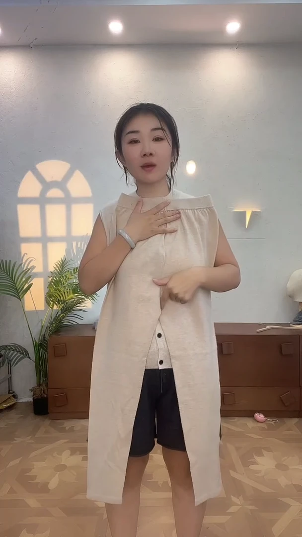 100%山羊绒打底裤米色