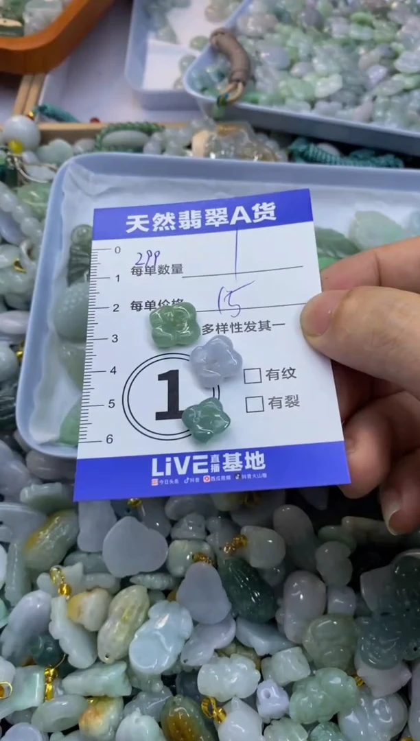 颈饰未镶嵌翡翠天然翡翠A货批量多样性发一件