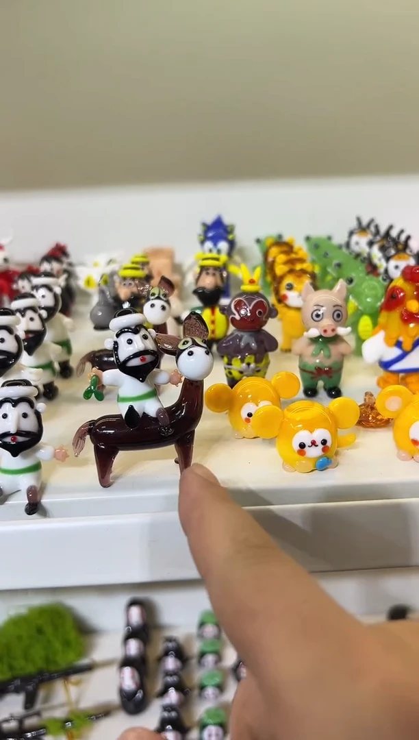 手工艺品琉璃笨*阿凡提骑驴