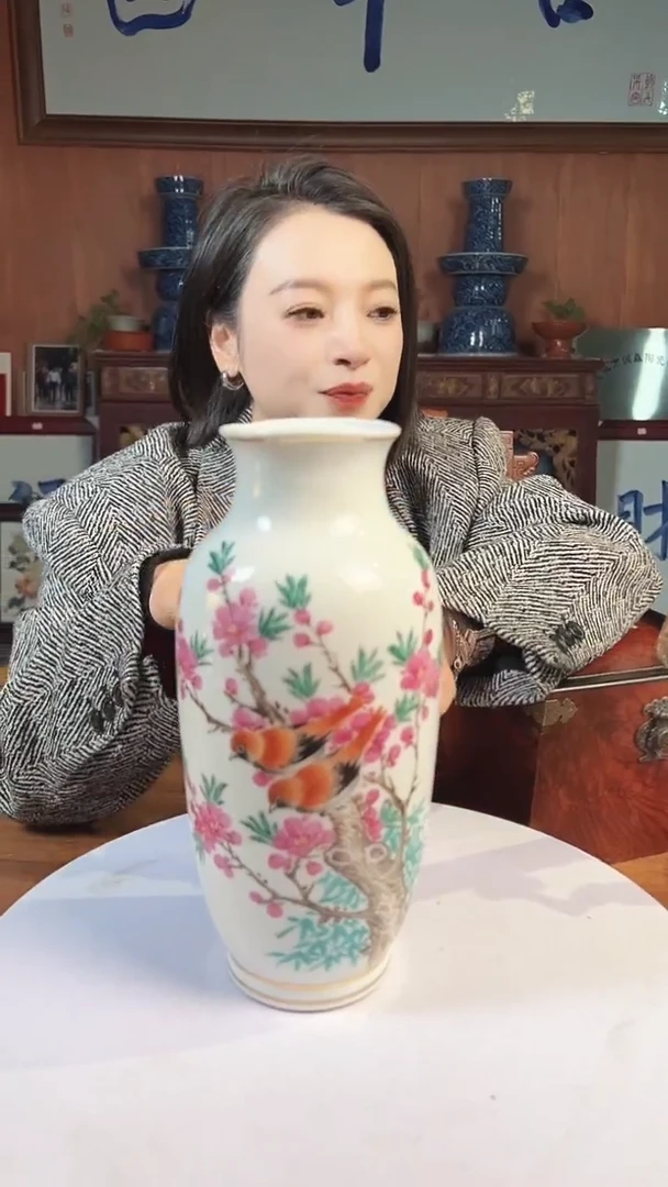 摆件陶景德镇陶瓷青花摆件29