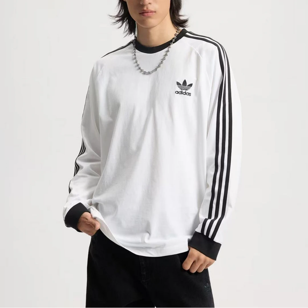 adidas/阿迪达斯三叶草2025新款男女运动休闲长袖T恤 IA4879