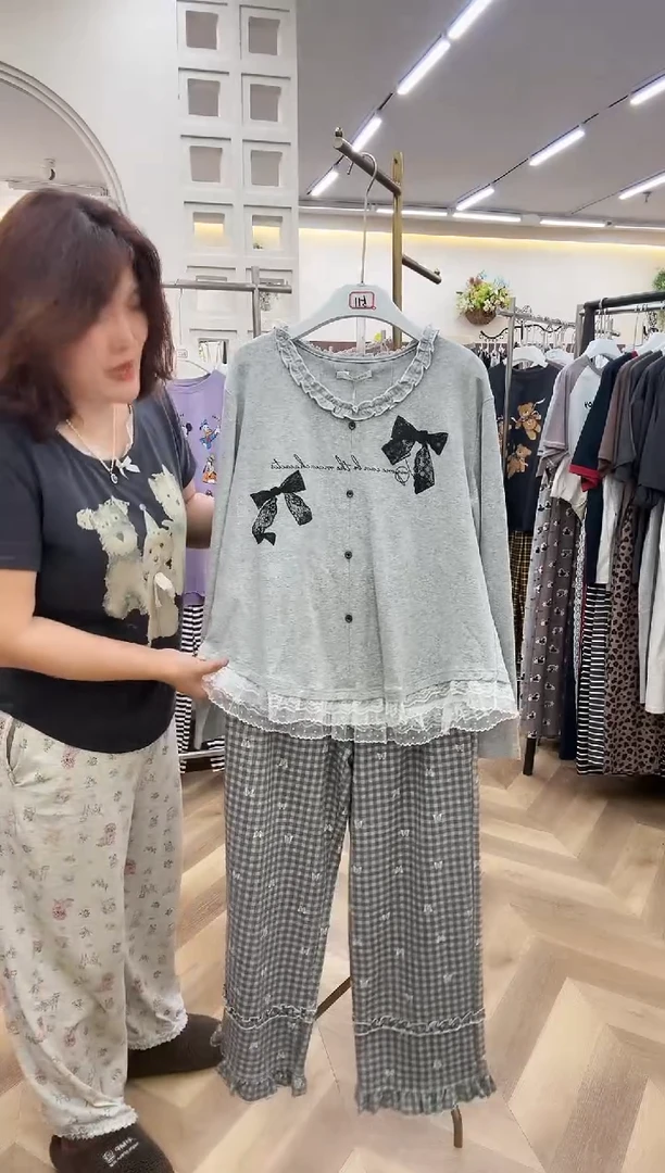 棉小熊长袖长裤XL号120-150斤以下