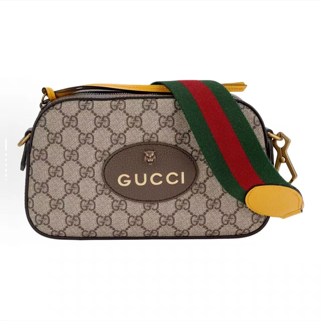 99新 GUCCI/古驰 思斯专属 古驰虎头相机斜挎包 THYX2340