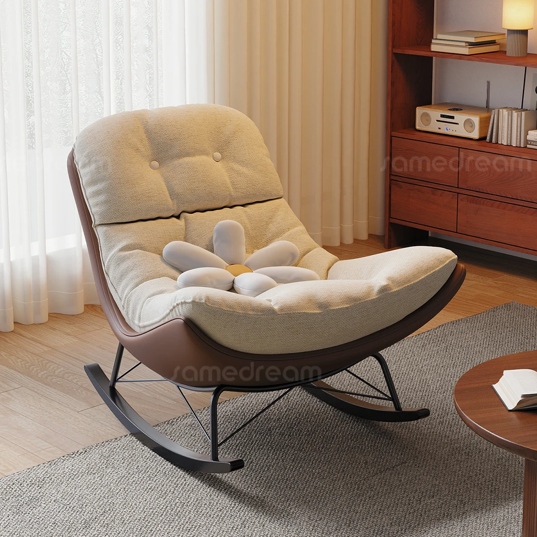 懒人沙发可躺可睡单人摇椅2025新款轻奢躺椅成人阳台家用休闲椅子