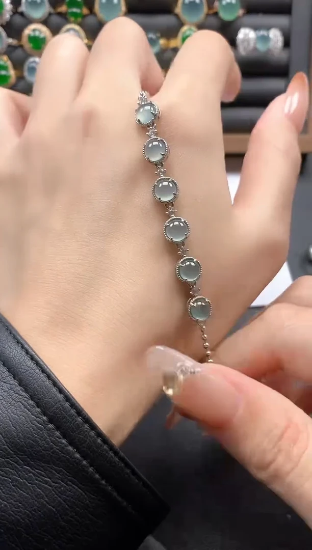 银S925镶嵌戒指翡翠51511