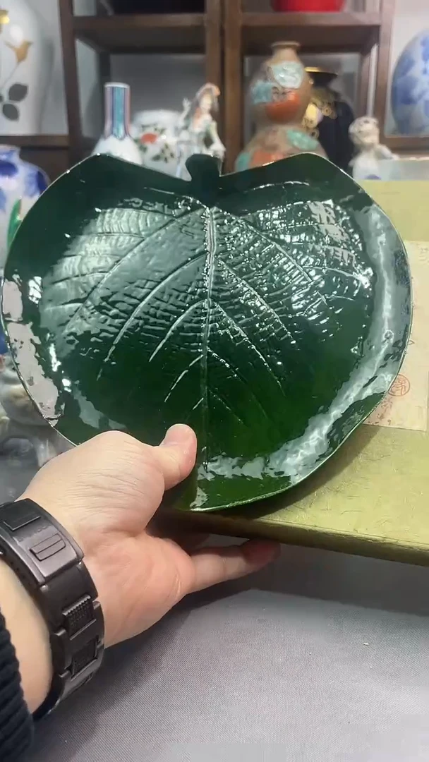 瓷片平安象彦实木大漆盘