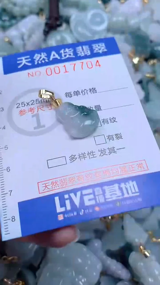 翡翠未镶嵌吊坠(不含链)1