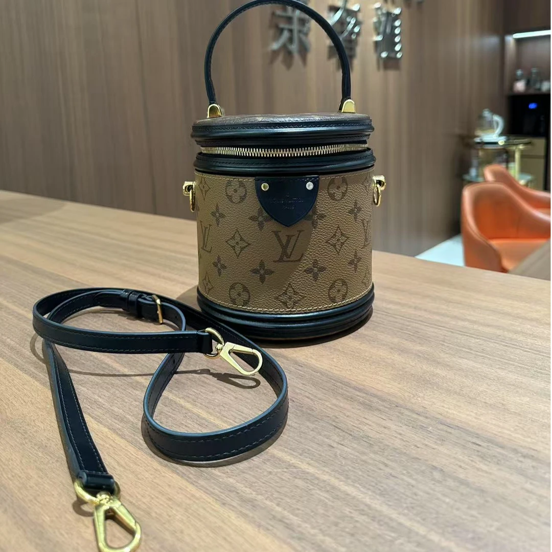 95新 LouisVuitton/路易威登 Lv 老花 发财桶
