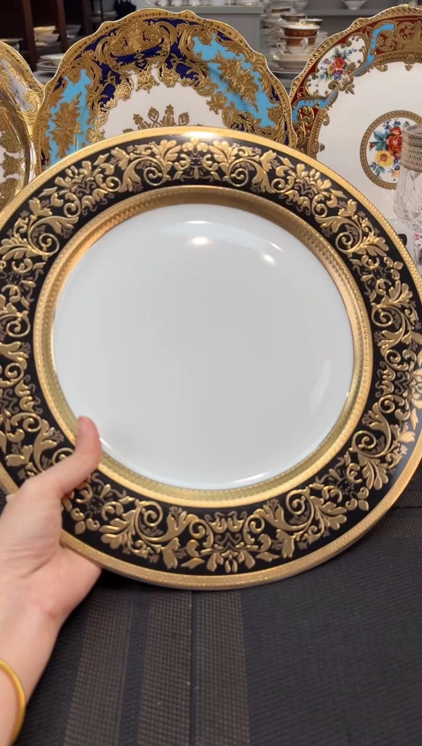 瓷片12英寸平盘 微瑕 1个