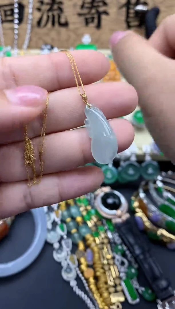 【闪购商品】翡翠颈饰18K金镶嵌109-中国好珍宝