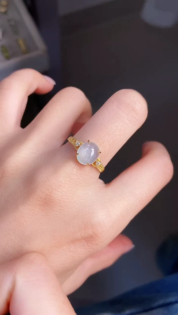 银S925镶嵌戒指翡翠12