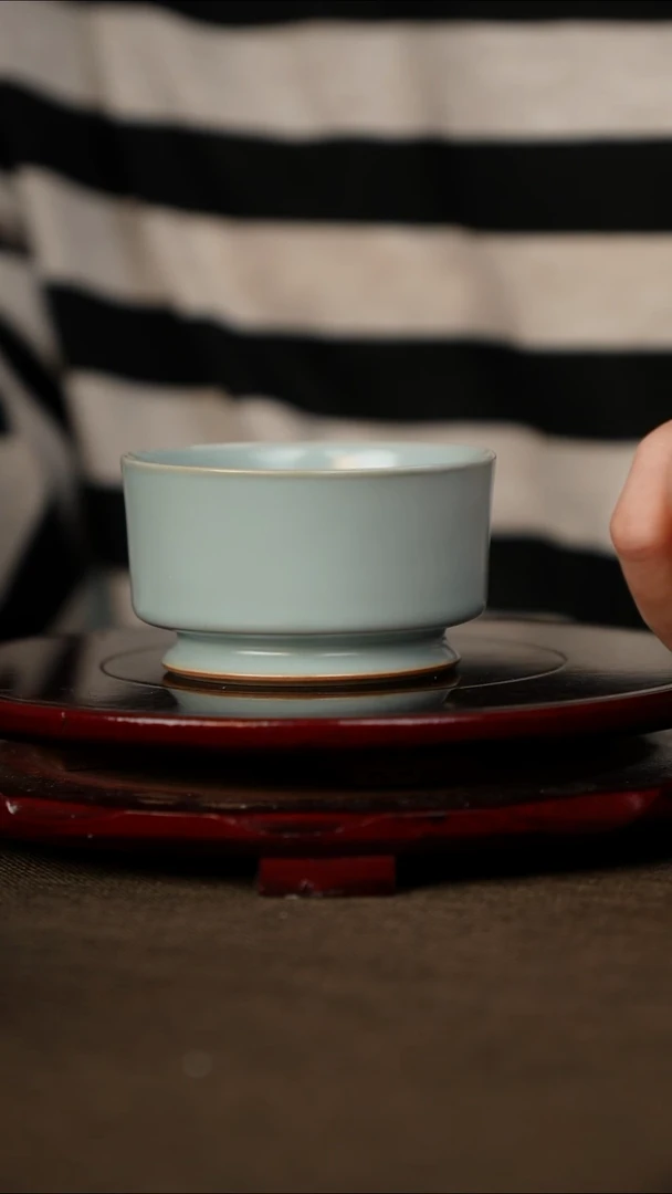 微微瑕 扳指杯 无底款