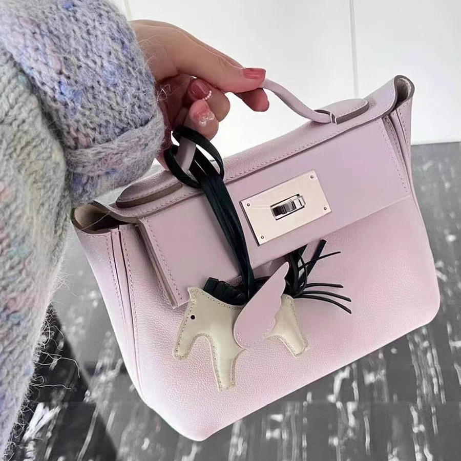 旅行包秋冬单根韩版耐刮多层款车缝线单肩包气质时尚棕色潮流2424