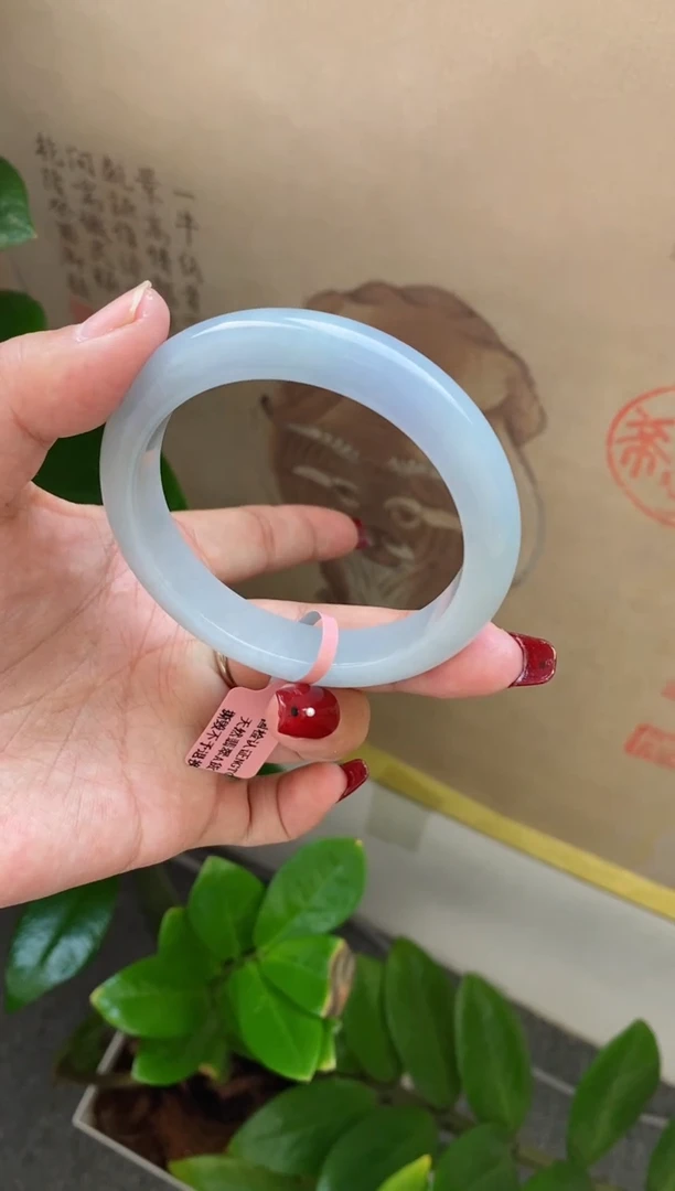 【闪购商品】翡翠手镯未镶嵌（血漏必买）冰胶紫22号