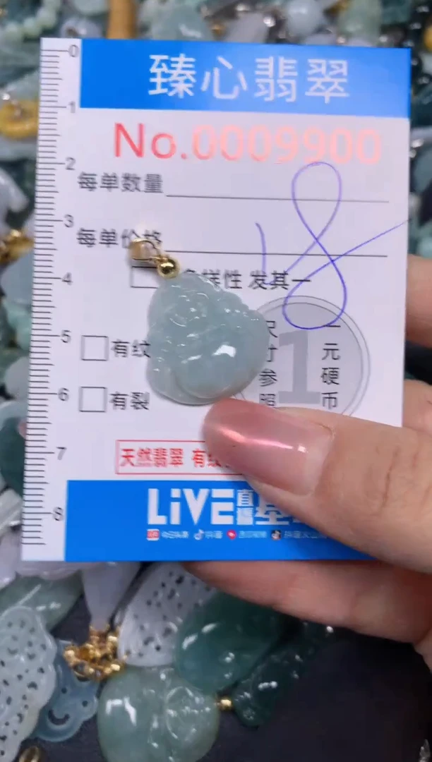 【闪购商品】翡翠颈饰未镶嵌含绳0009300