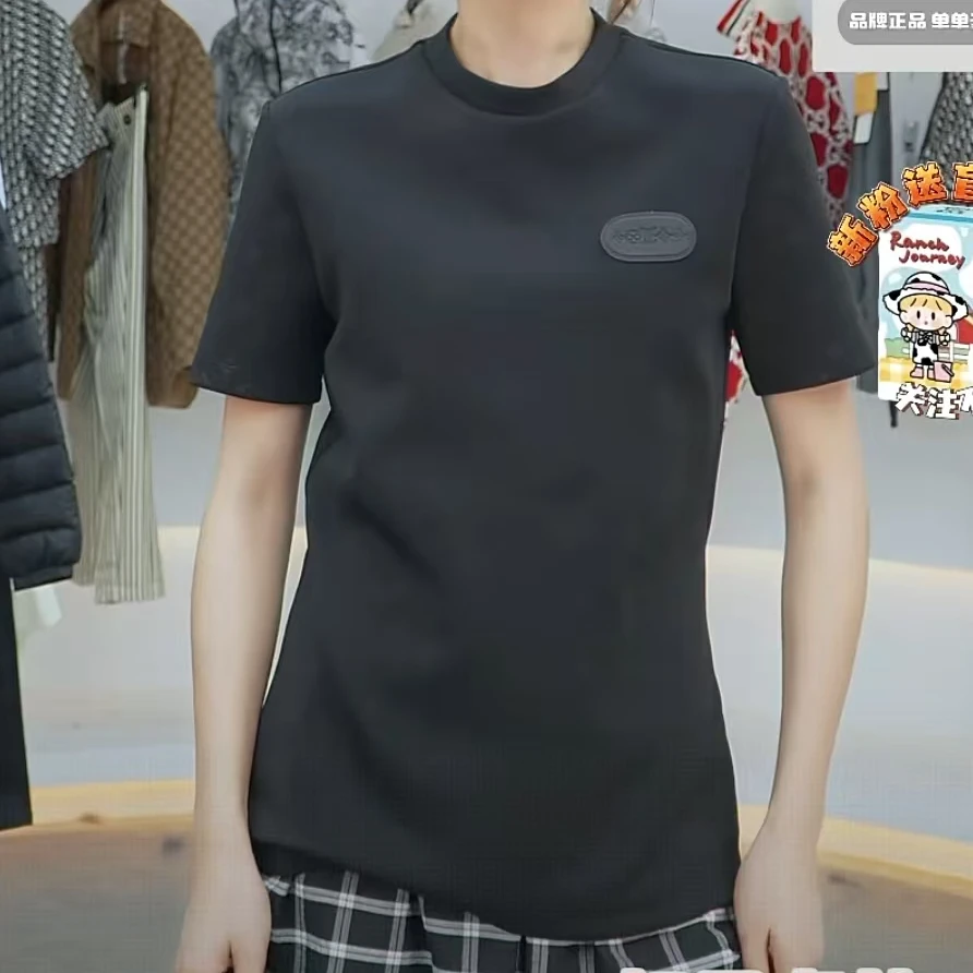 未使用 LouisVuitton/路易威登 徽标贴饰圆领短袖 黑色M
