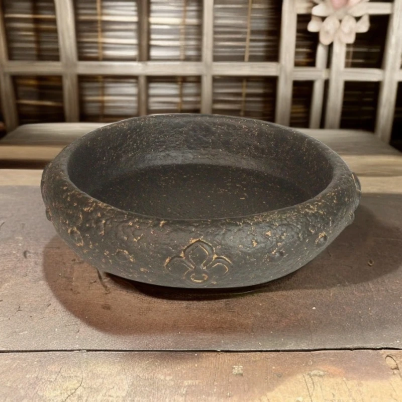 中国风复古禅意水培福钉花盆盆景造景盆栽碗莲盆铜钱草盆睡莲花盆