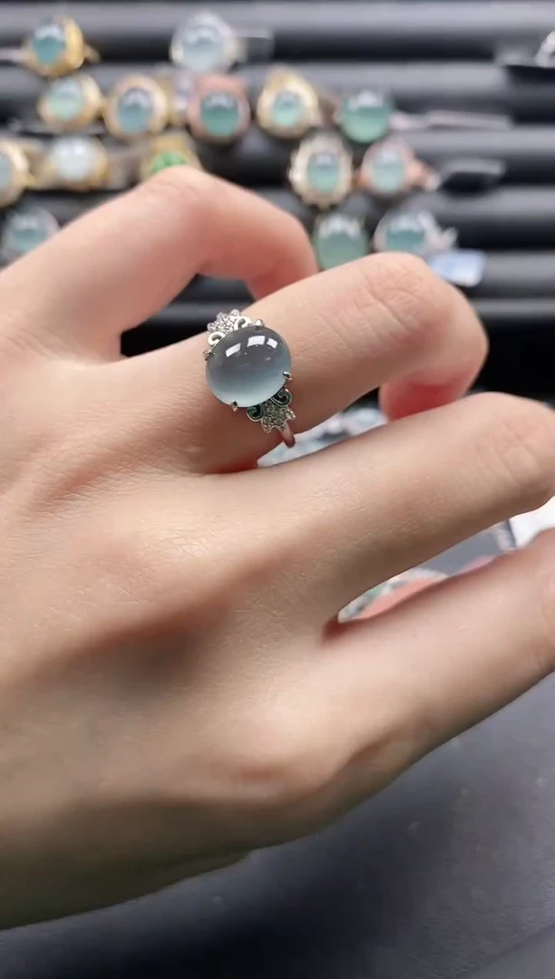 【闪购商品】翡翠戒指银S925镶嵌1111