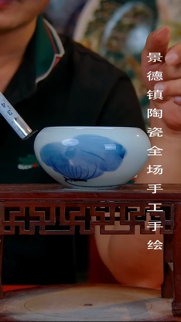 摆件手景德镇陶瓷 全场手工绘