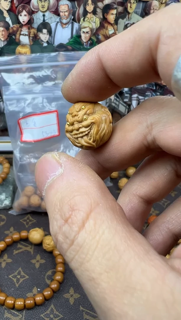 【闪购商品】猴头核桃吊坠四目舔僧  四个眼睛