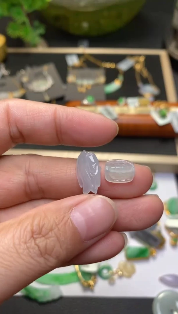 颈饰未镶嵌翡翠净货36089