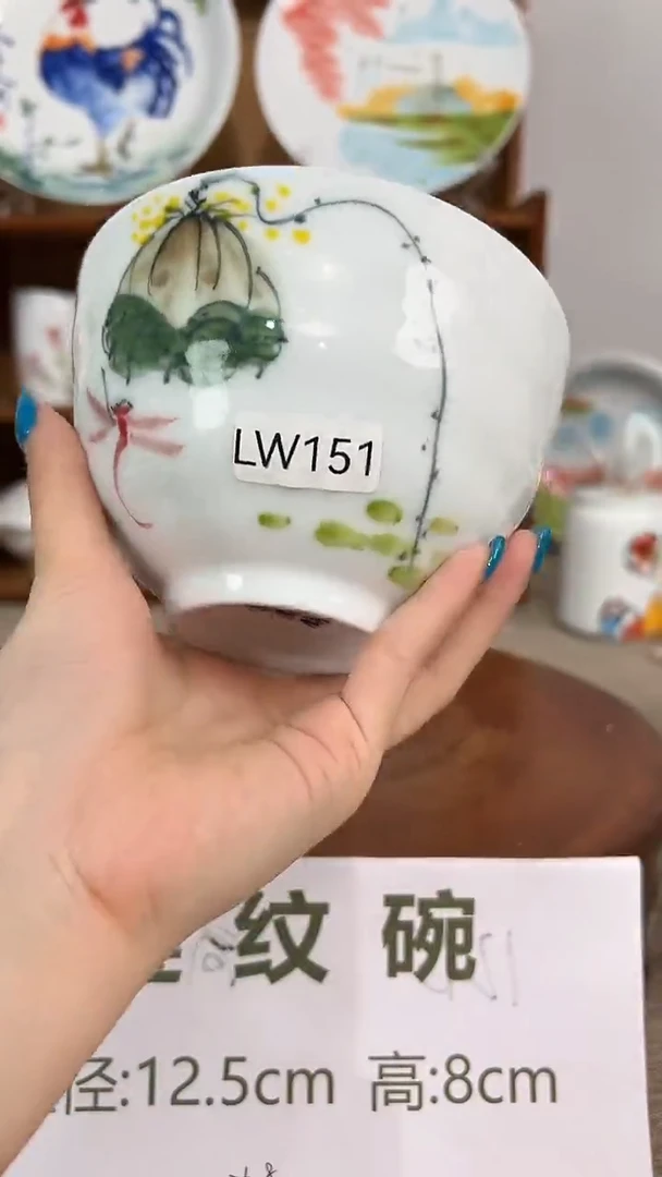 碗景德镇手工手绘陶瓷餐具
