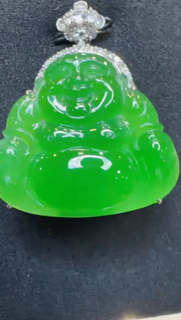 吊坠(不含链)18K金镶嵌翡翠多样性团购发一件