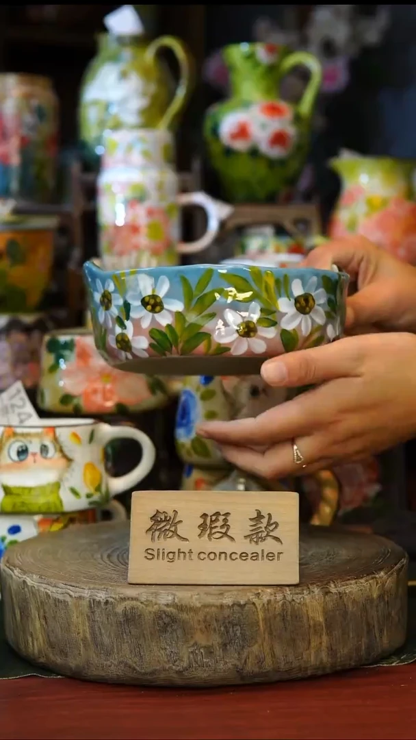 陶瓷178景德镇手工手绘釉下彩